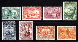 Portugal MH Scott #147-#154 Set Of 8 Vasco Da Gama Issue - Pulled Perfs On 100r - Ungebraucht