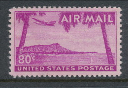 USA 1953 Air Mail Scott # C46. Diamond Head, Honolulu, Hawaii,  MNH (**) - 2b. 1941-1960 Ongebruikt