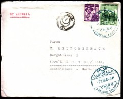 Egypt Cairo 1958 Foreign Traffic To Germany - Airmail