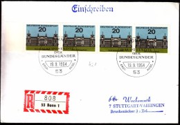 Germany 1964 R Labels Registered Letter Einschreibebrief Recommande 53 Bonn 1 - R- Und V-Zettel