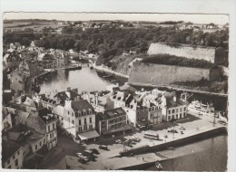 CPSM LE PALAIS (Morbihan) - BELLE ISLE EN MER : En Avion Au-dessus De.....Hôtels Des Quais Et Arrière Port - Palais