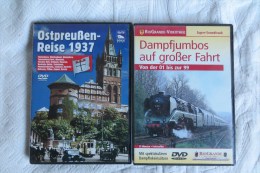 Trains A Vapeur Lot De 2 Dvd En Langue Allemande - Colecciones & Series