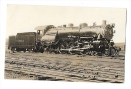 LOCOMOTIVE A VAPEUR  Carte Photo  Machine  Américaine Gros Plan - Zubehör