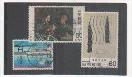 JAPON 1981 YT N° 1370-1-2 Oblitéré - Used Stamps