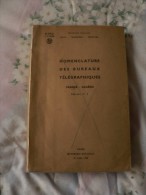 P.T.T. * NOMENCLATURE DES BUREAUX TÉLÉGRAPHIQUES -FRANCE-ALGÉRIE * 1958 - Other & Unclassified
