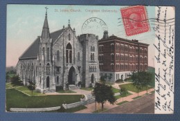 NE NEBRASKA OMAHA - CP COLORISEE ST. JOHN CHURCH - CREIGHTON UNIVERSITY - PUBLISHED BY THE OMAHA NEWS COMPANY N° 5194 - - Omaha