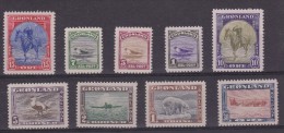 Groenland: Y&T Nrs 10-18 MNH - Unused Stamps
