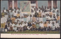 CPA - (Sao Tome Et Principe) Grupo De Homens Serviçaes Da Roça Vista Alegre - Sao Tome And Principe