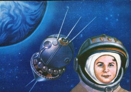 Romania - Postcard Unused - Valentina Tereshkova - The First Woman Cosmonaut And Spaceship "Vostok 6" - Espace