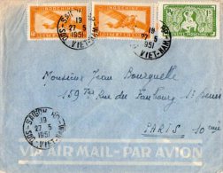 TB 951 - LSC - Lettre Par Avion Du VIETNAM OB SAIGON  Pour PARIS - Briefe U. Dokumente