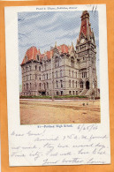 Portland OR High School 1906 Postcard - Portland