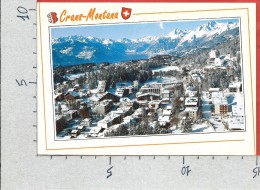 CARTOLINA VG SVIZZERA - CRANS MONTANA - Panorama Invernale - 10 X 15 - ANN. 1995 - Crans-Montana