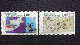 Zypern Türkisch 630/1  Oo/used, 50 Jahre Europamarken - Used Stamps