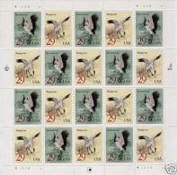 United States 1994 USA Sheet Whooping Cranes Black Necked Crane Bird Birds Animals Fauna U.S.A Stamps MNH SC 2867-2868 - Feuilles Complètes