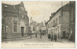 Deuil La Barre  (Val D´Oise) Rue De La Mairie Et La Poste - Deuil La Barre