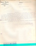 Factuur Facture - Lettre - Robert Koeller - Luxembourg - Bonnevoie 1939 Naar Kortrijk - Luxemburgo