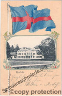 RASTEDE Grossherzog Liches Schloß Flagge Jugendstil Rahmung 4.8.1903 Gelaufen - Rastede