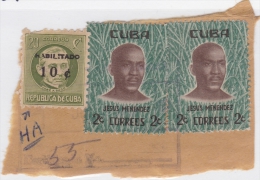 1960.131 CUBA. 1960. Ed.833. JOSE A. SACO HABILITADO. ERROR "A" BROOKEN. - Used Stamps
