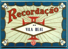 Recordação De VILA REAL - Carteira C/ 12 Postais - Ed. Livraria E Papelaria BRANCO - Portugal - 15 Scans - Vila Real