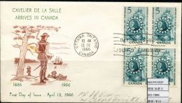 PA1537 Canada 1966 Explorer First-day Cover - Geographie