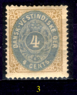 Antille-Danesi-F011 - 1873/79 - Y&T: N.7 (+) Hinged - Privo Di Difetti Occulti - Denmark (West Indies)