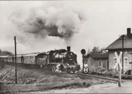 D-09356 St. Egidien - Dampflokomotive BR 38.2-3 - Train - Ausfahrt - Zwickau