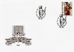 Czech Republic - 2015 - Postal Services In Historic Murals - FDC (first Day Cover) With Personalized Stamp - FDC