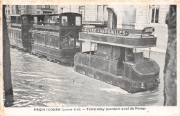 ¤¤  -  PARIS Inondé (Janvier 1910)  -  Tramway Passant Quai De Passy  -   ¤¤ - Arrondissement: 16