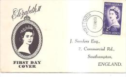 58203)  FDC DEL-SUID AFRIKA-INCORONAZIONE DI ELISABETTA II° -2-6-1953 - FDC