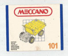 G-I-E , Notice , Brochure , MECCANO 101 , 2 Scans ,  Frais Fr : 1.95€ - Meccano