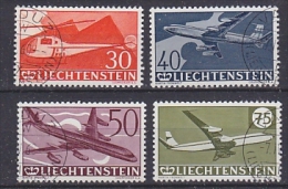 Liechtenstein 1960 30 Jahre Flugpostmarken 4v Used (27577) - Air Post