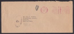Ireland: Official Cover, 1974, Red Meter Cancel (traces Of Use) - Cartas & Documentos