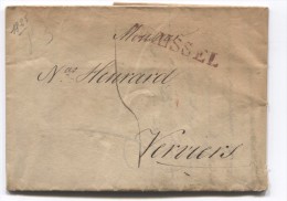LAC Daté De Bruxeles Griffe Brussel En 1825 Taxée 5 V.Verviers PR2753 - 1815-1830 (Hollandse Tijd)