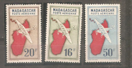 Serie Nº 38/40 Madagascar - Poste Aérienne