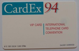 NETHERLANDS - VIP Card - 6 DM - CardEx 94 - 1000ex - Mint - K-Serie : Serie Clienti