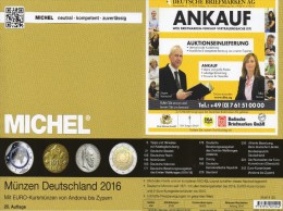 MICHEL Münzkatalog Deutschland 2016 Neu 27€ Mit DR Ab 1871 III.Reich BRD DDR Numismatik Coin Catalogue 978-3-95402-144-4 - Boeken & Software