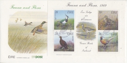 Ireland 1989 Fauna And Flora / Game Birds  M/s FDC (F5097B) - FDC