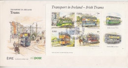 Ireland 1987 Irish Trams M/s FDC (F5097F) - FDC