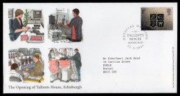 GREAT BRITAIN GB - 2001 OFFICIAL OPENING OF TALLENTS HOUSE EDINBURGH ILLUSTRATED FDC WITH HANDSTAMP - 2001-2010 Em. Décimales