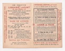 Tres Beau Calendrier 1896 - Petit Format : ...-1900