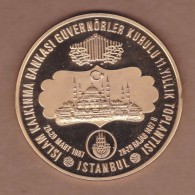 AC - 11th ANNUAL MEETING OF MANAGERS OF ISLAMIC DEVELOPMENT BANK MOSQUE ISTANBUL 28 - 29 MARCH 1987 MEDAL MEDALLION - Turkey