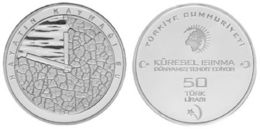 AC - WATER THE SOURCE OF LIFE # 4 COMMEMORATIVE SILVER COIN 2009 TURKEY UNCIRCULATED PROOF - Turquia