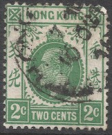 Hong Kong. 1921-37 KGV. 2c Green Used. Mult Script CA W/M SG 118 - Oblitérés