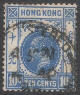 Hong Kong. 1921-37 KGV. 10c Used. Mult Script CA W/M SG 124 - Used Stamps