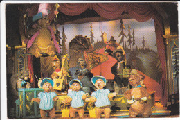 CPSM WALT DISNEY DISNEYWORLD COUNTRY BEARS CURTAIN CALL PAYS DES OURS EN PELUCHE - Disneyworld