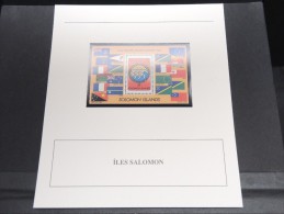 ILES SALOMON - Bloc Luxe Avec Texte Explicatif - Belle Qualité - À Voir -  N° 11790 - Islas Salomón (1978-...)