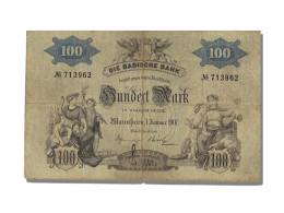 Billet, Etats Allemands, 100 Mark, 1907, TTB - 100 Mark