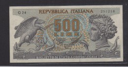 REPUBBLICA ITALIANA  L. 500 ARETUSA  SERIE G 23-2-1970  QFDS - 5000 Lire