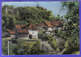 Carte Postale 68. Ferrette  Haute-Ville  Et Chateau  Trés Beau Plan - Ferrette