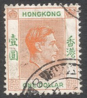 Hong Kong. 1938-52 KGVI. $1 Used.SG 156 - Gebraucht